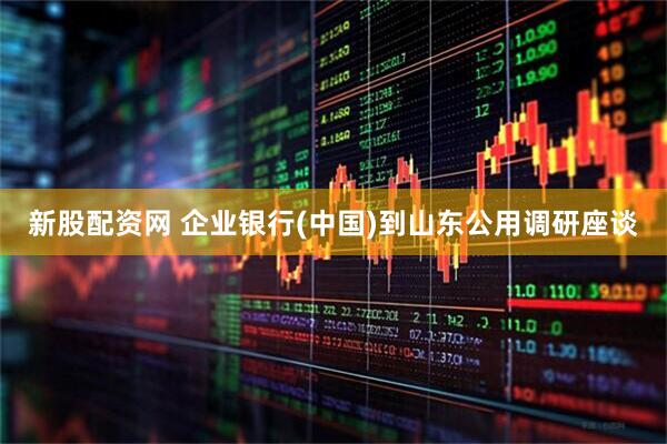 新股配资网 企业银行(中国)到山东公用调研座谈
